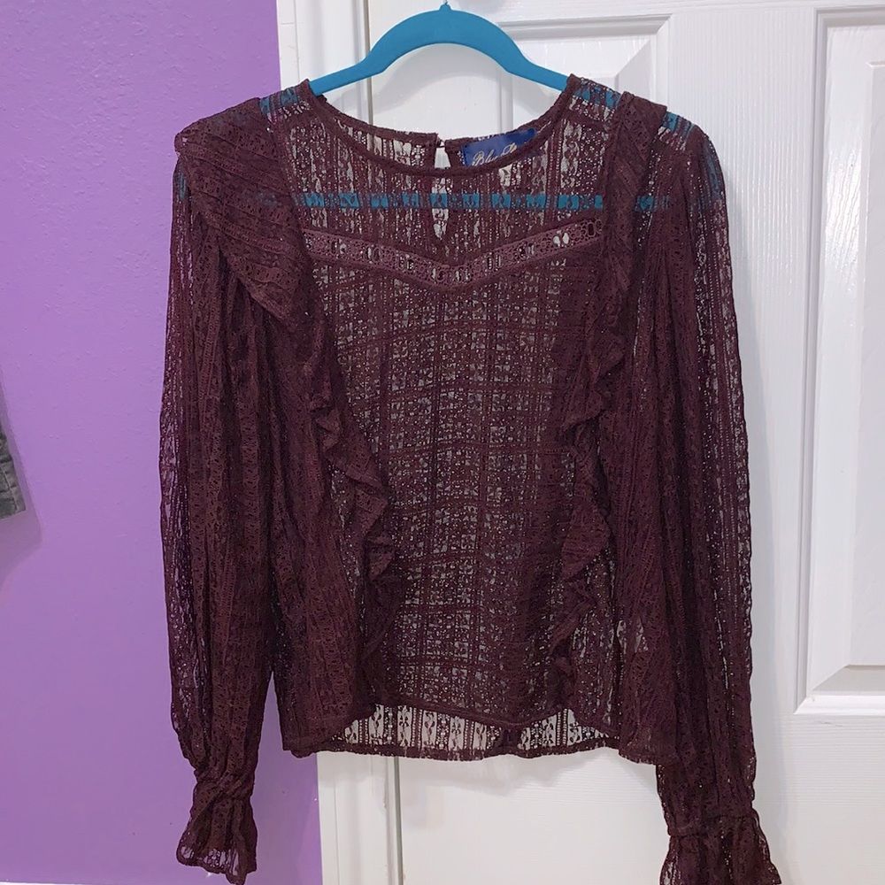 Francesca Maroon Top 👚